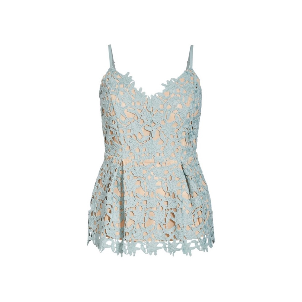 City Chic So Fancy Tank Top in Seafoam
